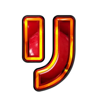 カタカナ文字リ 文字,ギラギラ,赤色,カタカナ,リのイラスト素材