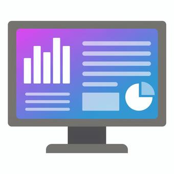 データ分析 データ分析 分析,マーケティング,パソコン,デスクトップ,データ,統計,調べる,リサーチ,ビジネス,アイコンのイラスト素材