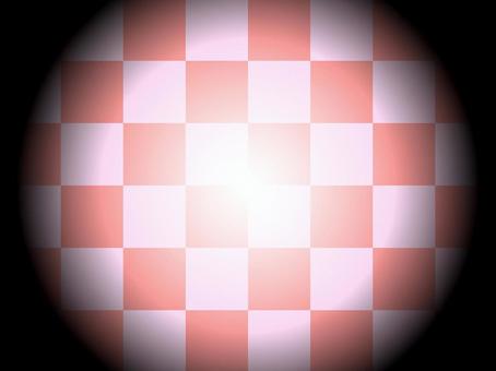 中央を陰影で強調したチェック模様の背景1 チェック,模様,パターン,背景,壁紙,シンプル,陰影,イラスト,素材,強調のイラスト素材