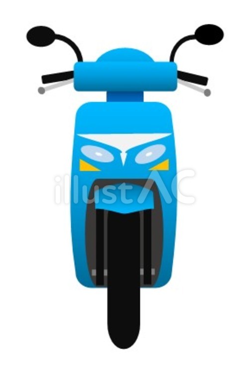 バイク38 スクーター,原付バイク,電動バイクのイラスト素材