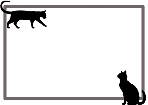 猫(横向き) 猫(横向き) 猫,背景,シルエット,横向き,動物のイラスト素材