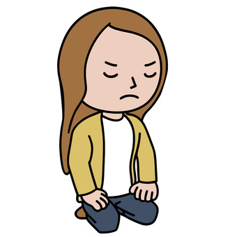 正座する人 正座,礼儀,作法,真剣,集中,決意,覚悟,修行,稽古,礼法のイラスト素材