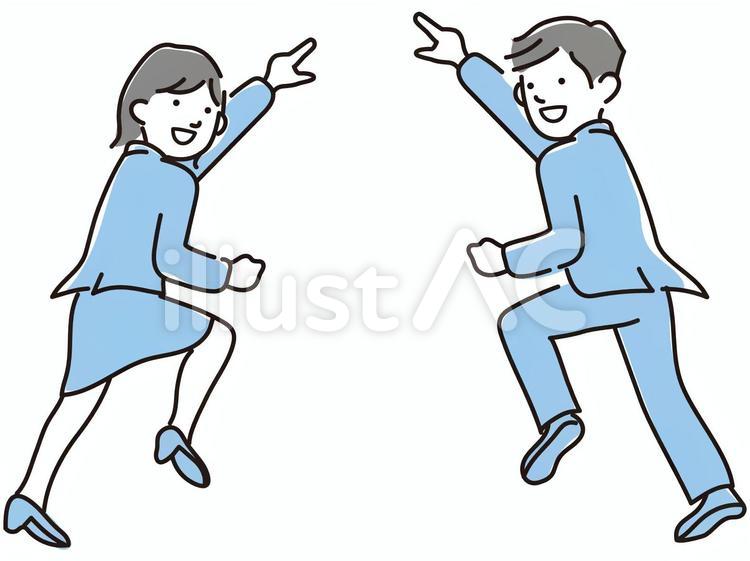 目標に向かう 学生,人物,ビジネスマンのイラスト素材