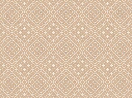 七宝繋ぎA（伽羅色） 七宝繋ぎ,七宝,背景,和柄,パターン,伝統紋様,薄茶,ベージュ,壁紙,シームレスのイラスト素材