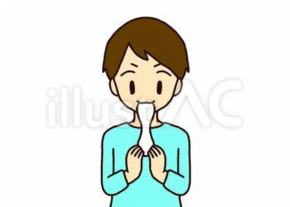 良く伸びるお餅を美味しそうに食べる男の子