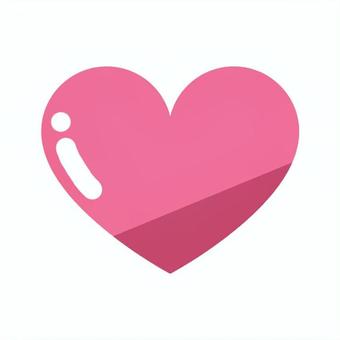 ぷっくり立体ハート アイコン,記号,ビジネス,チラシ,バナー,立体,ぷっくり,シンプル,かわいい,アクセントのイラスト素材