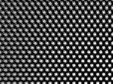 飛び出すような陰影の不思議な印象の水玉 水玉,ドット,飛び出す,立体的,陰影,モノクロ,白黒,灰色,グレー,ぼけのイラスト素材