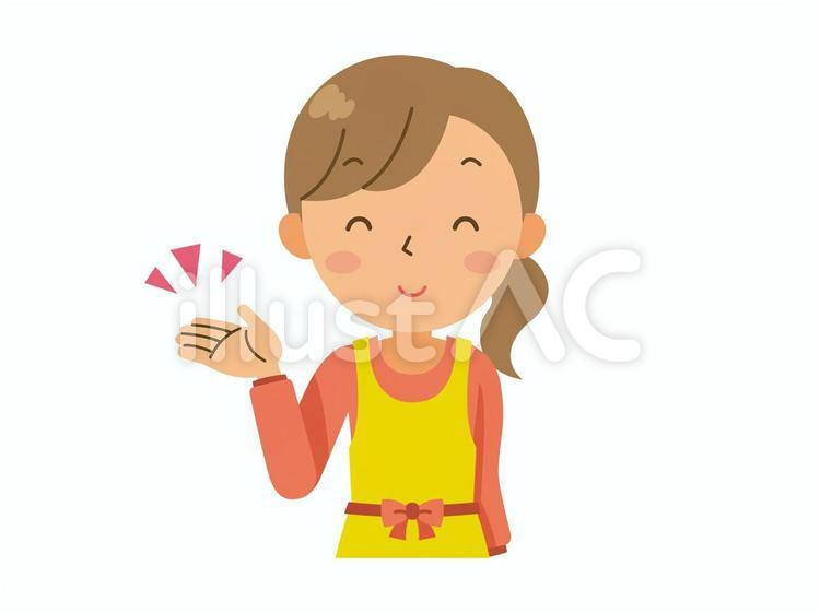 案内するお母さん お母さん,招待する,招待のイラスト素材