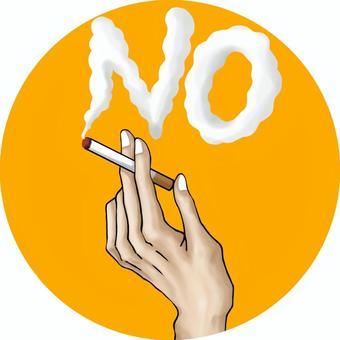 禁煙マーク　煙草を持つ手 禁煙,マーク,タバコ,手,煙,禁止のイラスト素材