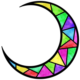 月のステンドグラス