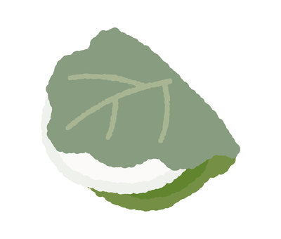 柏餅 餅,和菓子,スイーツ,和スイーツ,小豆,あんこ,粒あん,おやつ,デザート,柏餅のイラスト素材