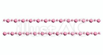 ぷにっとした花のライン