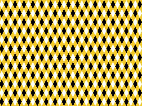 斜市松模様イエロー 斜市松,模様,格子模様,格子柄,柄,菱形,和柄,ラッピング,包装紙,背景のイラスト素材