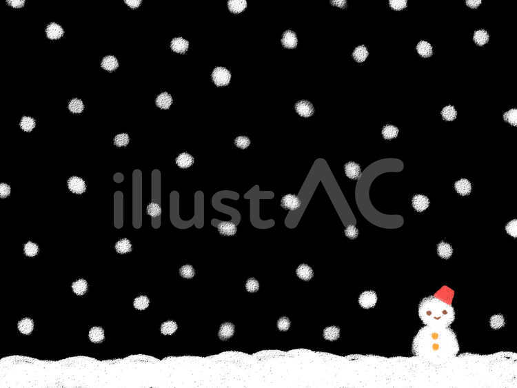 しゃちょまろ冬雪ゆきだるまクリスマス背景 スノー,壁紙,バケツのイラスト素材