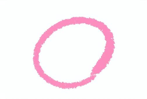 手描きの丸(ピンク) 手描きの丸(ピンク) 手描き,丸,正解,ピンク,シンプル,テストのイラスト素材