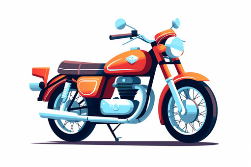 Illustration, vehicle, bike, rider, 