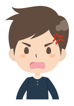 Illustration, get angry, frustrating, loose the temper, 