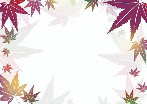 紅葉8 秋,フレーム,背景,秋イラスト,秋イメージ,紅葉,9月,10月,11月,テクスチャのイラスト素材