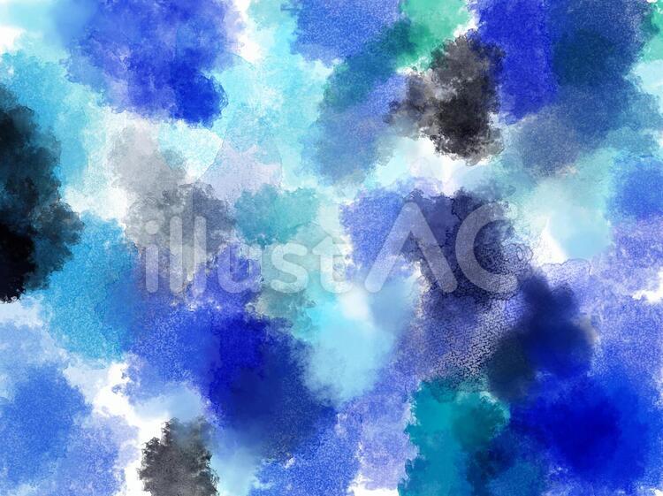青水彩 背景,水彩,青のイラスト素材