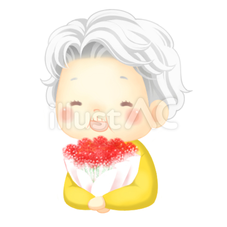 母の日おばあちゃん２ 母の日,おばあちゃん,イラストのイラスト素材