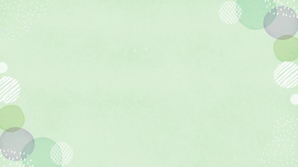 水彩背景／和テイストの丸飾り・グリーン 水彩,背景,優しい,淡い,くすみ,和柄,筆,模様,にじみ,ナチュラルのイラスト素材