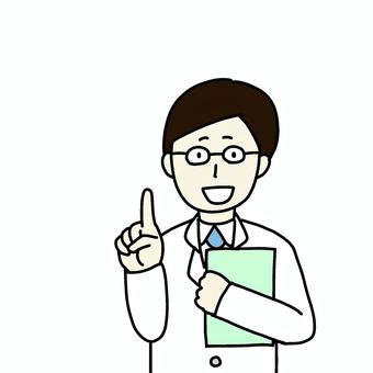 白衣を着てる男性 白衣を着てる男性 男性,人物,シンプル,白衣,医者,研究者のイラスト素材