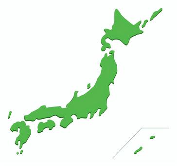 日本地図3 背景ホワイト 日本地図,緑,国際,経済,北方領土,youtube,動画背景,サムネイル,日本全国,マップのイラスト素材