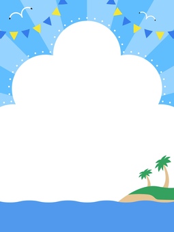 插图, 夏天, 背景, 复制空间, 