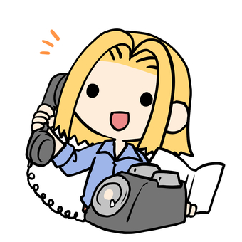 黒電話をかける金髪女性 金髪,黒電話,通話,話,家電,ダイヤル式,注文,アナログ,発注,電話のイラスト素材