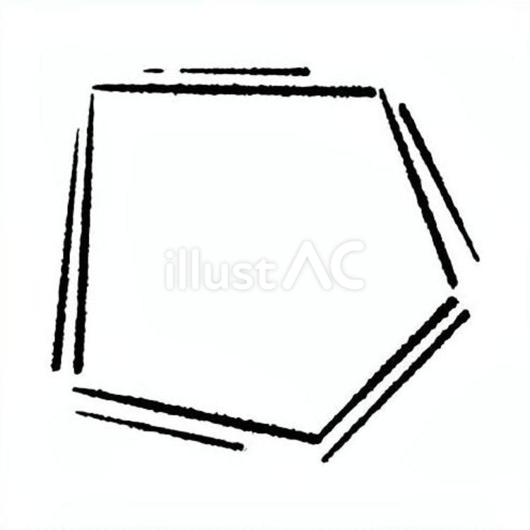 手描きのカクカクの吹き出し94 吹き出し,フレーム,見出しのイラスト素材