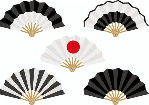 扇子セットi 扇子セットi 扇子,扇,センス,和,和風,飾り,伝統,文化,工芸,日の丸のイラスト素材