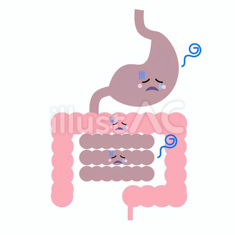 不調の内蔵のイラスト 不調 内蔵 イラスト