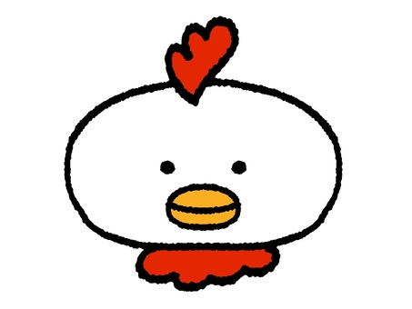 かわいい表情のとり とり,酉,干支,十二支,動物,年賀状,正月,新年,元旦,年賀のイラスト素材