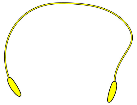 黄色のなわとび なわとび,跳び縄,縄,遊び道具,外遊び,遊び,運動,ジャンプロープ,スポーツ,スポーツ用品のイラスト素材