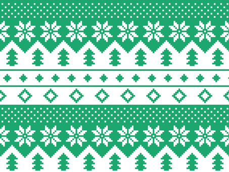 ノルディック柄_グリーン ノルディック柄_グリーン ノルディック柄,クリスマス,クリスマスニット,ニット,模様,幾何学模様,イラスト,デザイン,シームレス,パターンのイラスト素材