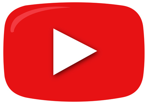 YouTube風アイコン アイコン,赤,矢印,youtube,マークのイラスト素材
