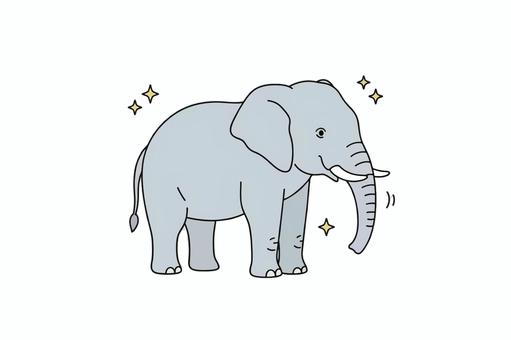 ゾウさん ゾウさん ゾウ,ぞうさん,動物,動物園,生き物,野生のイラスト素材