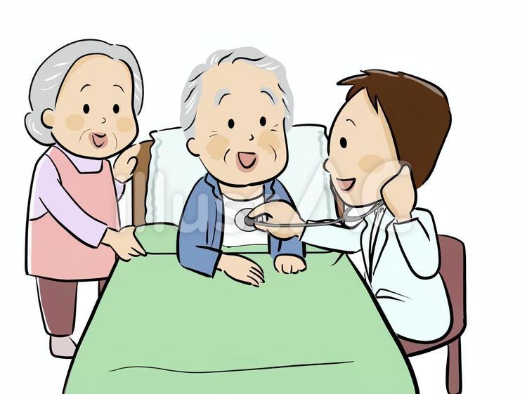　福祉　訪問診療 福祉,医療,訪問のイラスト素材