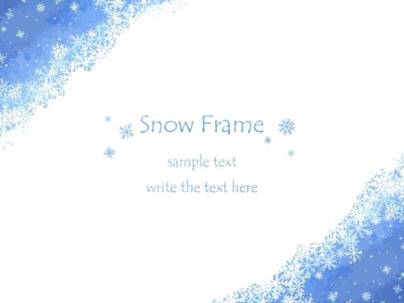 Illustration, winter, hand drawn, frame, 