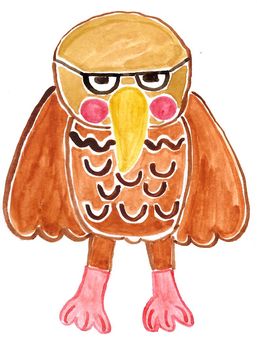 鷹 鷹,タカ,鳥,眼鏡,めがねのイラスト素材