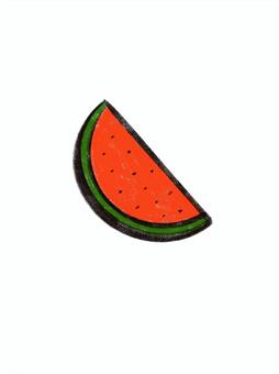 落書き風のスイカ 落書き風のスイカ スイカ,夏,食べもののイラスト素材