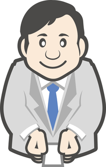 名刺を出す会社員 名刺を出す会社員 会社員,名刺,サラリーマン,男性,スーツのイラスト素材