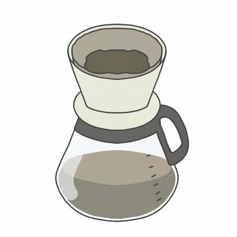 ドリップコーヒー コーヒー,ドリップ,ドリップコーヒー,飲み物,豆,フィルター,ハンドドリップ,コーヒードリッパー,コーヒーサーバー,キッチン用品のイラスト素材