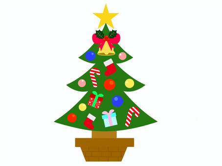 クリスマスツリー　線なし