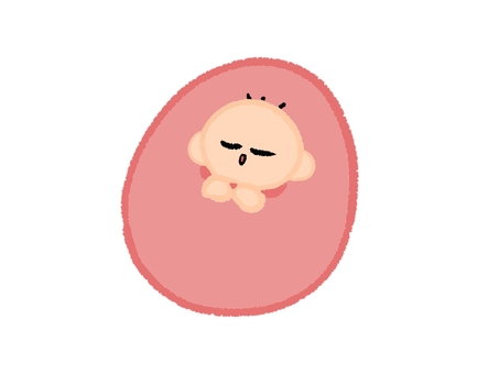 かわいい赤ちゃん 赤ちゃん,かわいい,手描き,子育て,新生児のイラスト素材