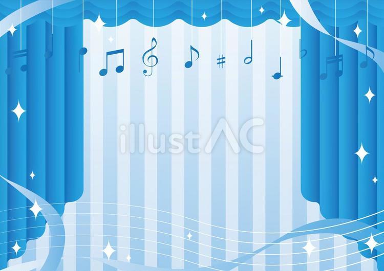 音符の装飾と音楽発表会のイメージ素材 音楽,音符,記号のイラスト素材