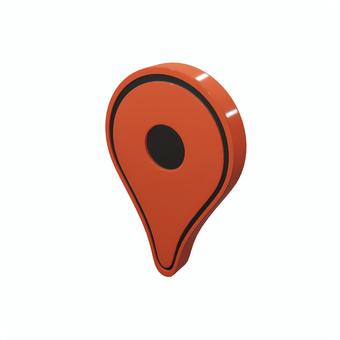 地図のピン ピン,地図,マップ,3d,cg,立体,ポインター,目的地,位置,現在地のイラスト素材