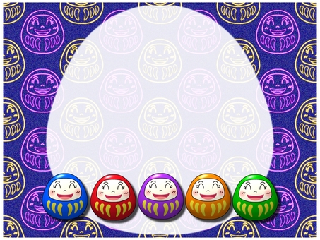 ダルマのフレ−ム ネオン