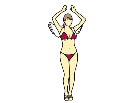 サンバ サンバ,人,人物,女性,ダンサー,美人,天使,踊り,躍動,ダンスのイラスト素材