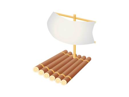 Raft illustration, JPG, PNG and AI Raft illustration, raft, ferry, ship, JPG, PNG and AI